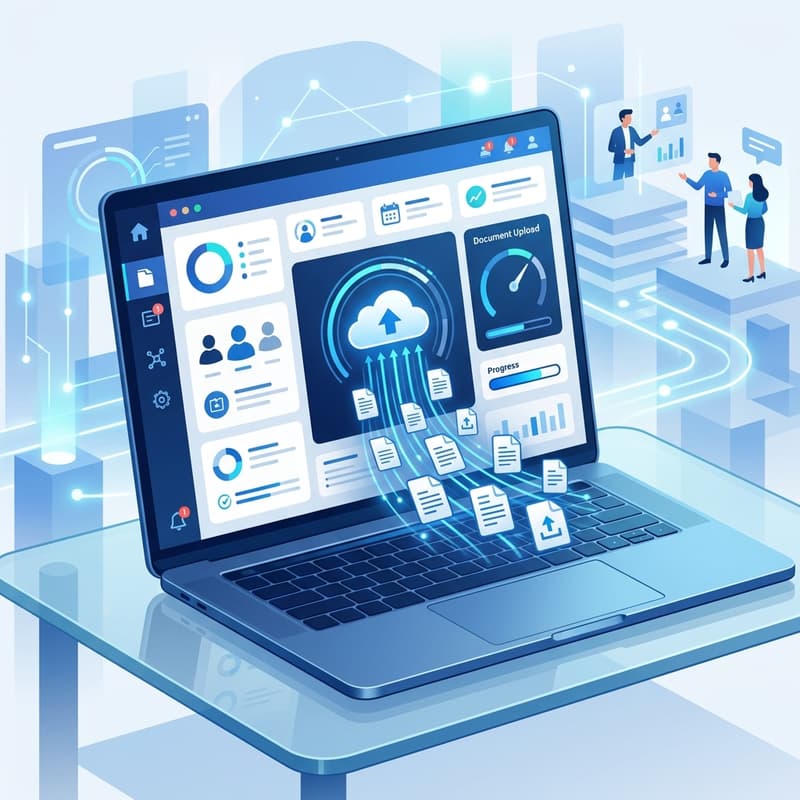 Digital document upload and secure portal on the INVIMA Virtual Office